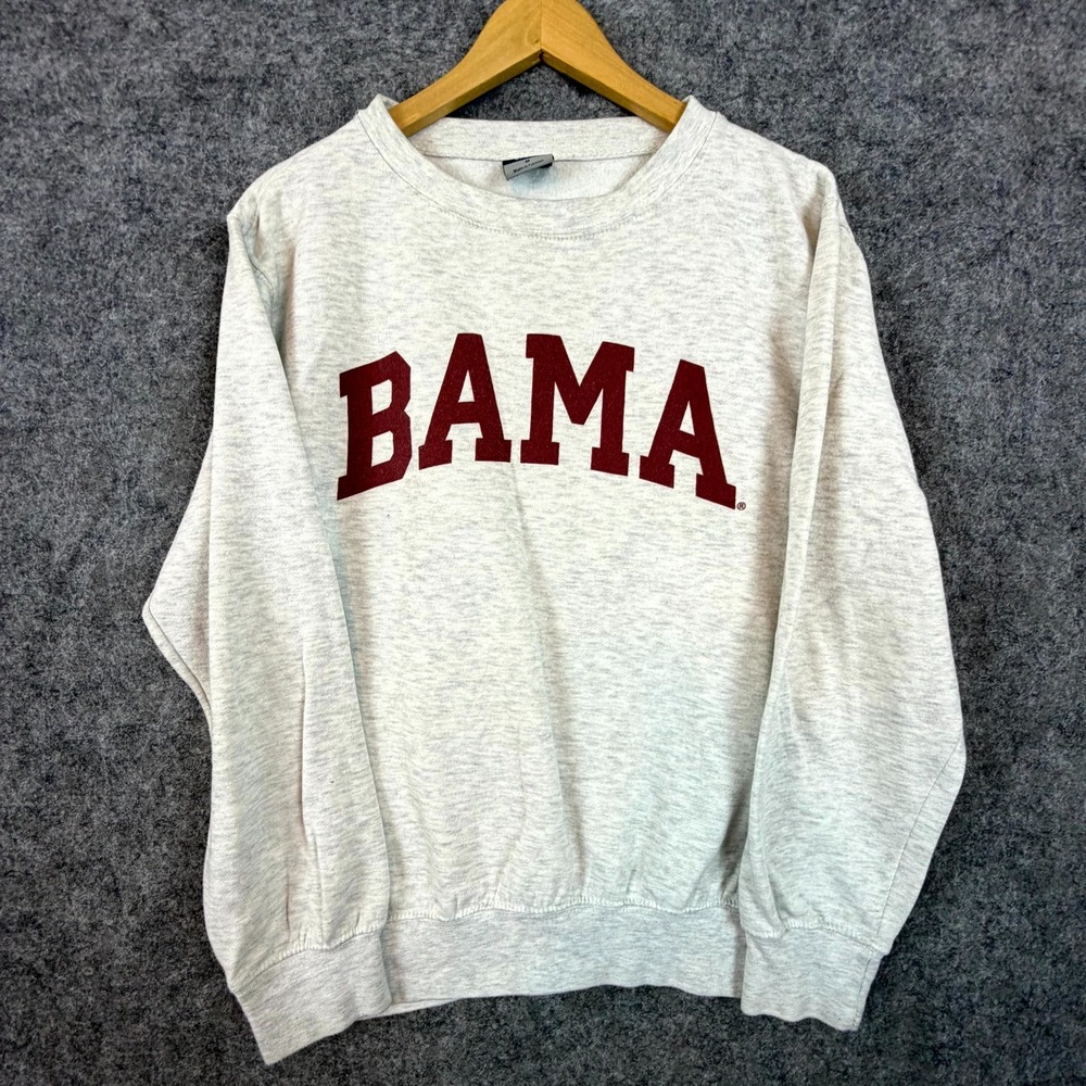 MV Sport Alabama Crimson Tide Sweatshirt Mens Medium Gray Football Bama